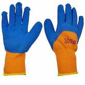 Перчатки стрейч покрыта вспененным силиконом, утепленная (300#) Харьков