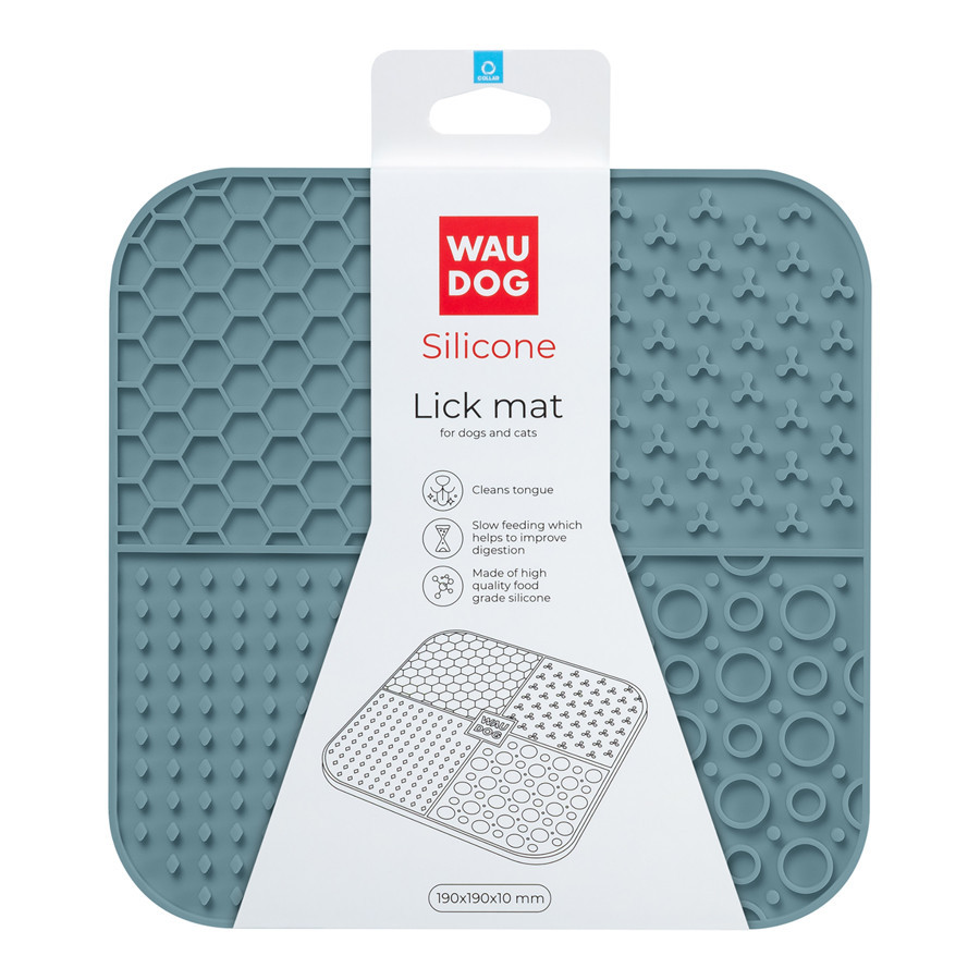 Коврик для слизивания WAUDOG Silicone, 190х190х10 мм, серый Киев - изображение 2