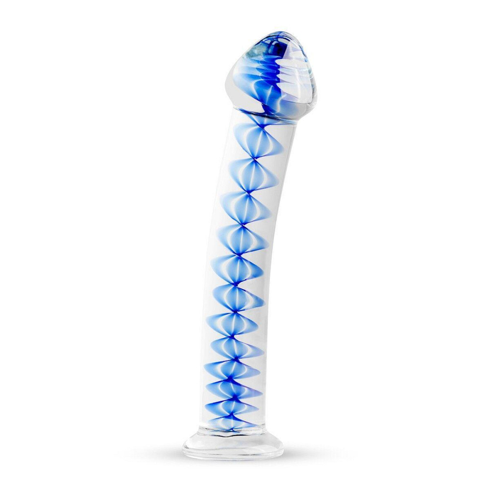Скляний дилдо Gildo Glass Dildo No. 4, для точки G та простати Sex Aura Київ - фото 1