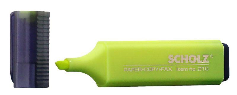 Маркер текстовий "Scholz" 210 жовтий 1-5 мм, шт Київ - фото 1