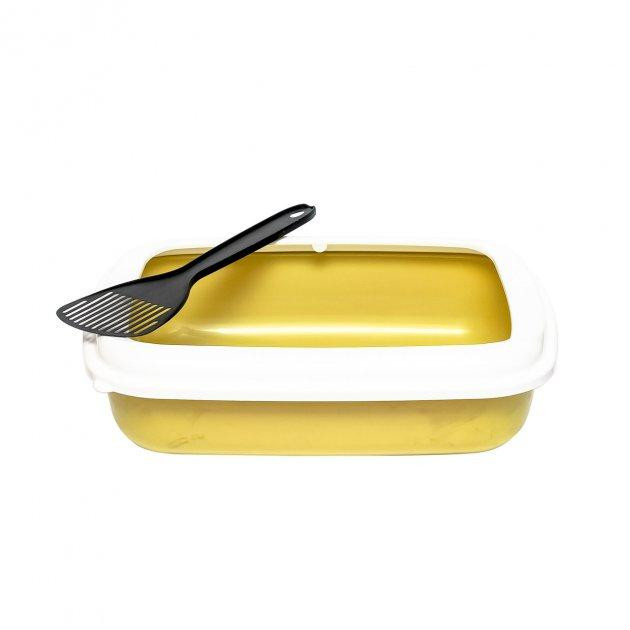 Открытый туалет для кошек Junior с лопаткой, размер 38 x 28 x 10.5 см Киев - изображение 1