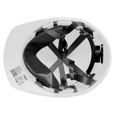 Каска захисна Neo Tools пластик ABS, пряжка для регулювання, біла (97-221) Вінниця