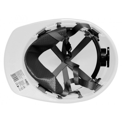 Каска захисна Neo Tools пластик ABS, пряжка для регулювання, біла (97-221) Вінниця - фото 4