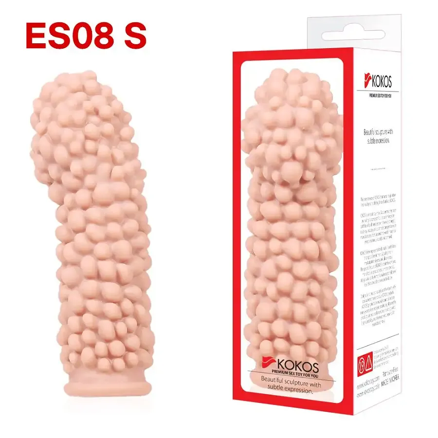 Насадка на член Kokos Extreme Sleeve ES.08 розмір S, потовщувальна, стимулювальний рельєф Львів - фото 3