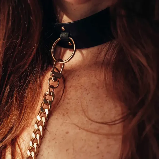 Чокер Bijoux Indiscrets MAZE - Wide Chocker Black Sex Aura Киев