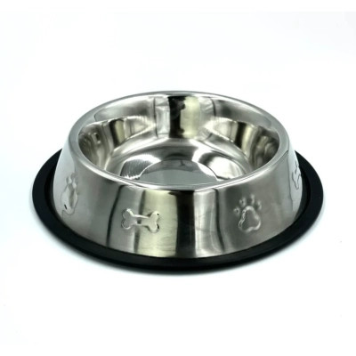 Посуда для собак Lucky Star Миска нескользящая с тиснением 22 см (4821526100090) Винница - изображение 1