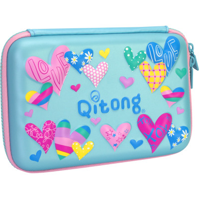 Пенал Cool For School с тиснением 1 отделение Голубой (QT-5615-Blue) Винница - изображение 1