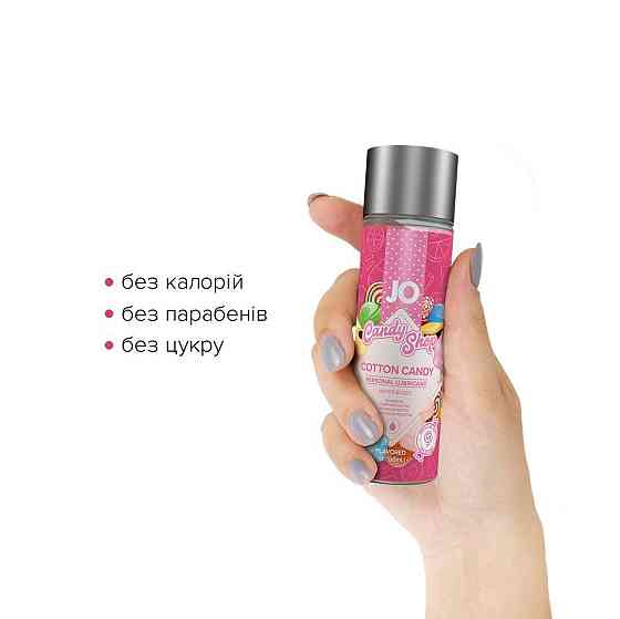 Лубрикант на водной основе JO H2O — Candy Shop — Cotton Candy (60 мл) без сахара и парабенов Sex Aura Киев