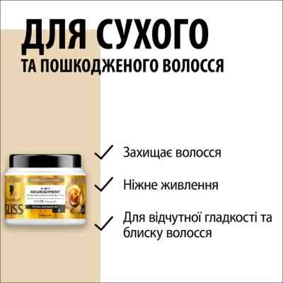 Маска для волос Gliss 4-In-1 Deep Care Nourishment 400 мл (9000101726053) Вінниця