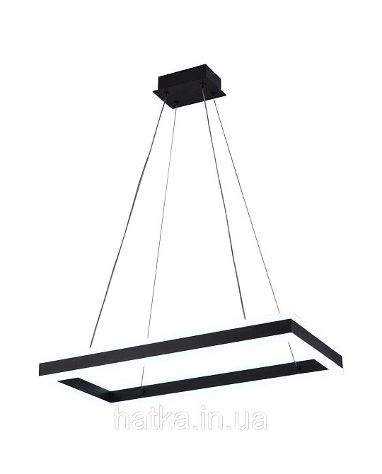 Стельова світлодіодна люстра QQD3093 (Чорний) Київ - фото 3