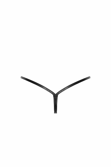 Трусики-стринги Noir Handmade P012 Wild, L, под латекс, крокодиловый принт, застежки по бокам Sex Aura Киев - изображение 6