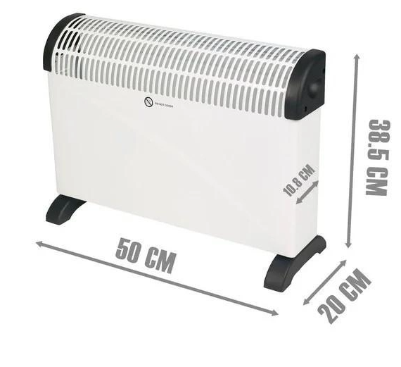 Конвектор для обігріву будинку або офісу на 2000 Вт Domotec MS-5904 Обігрівач електричний Одеса - фото 6