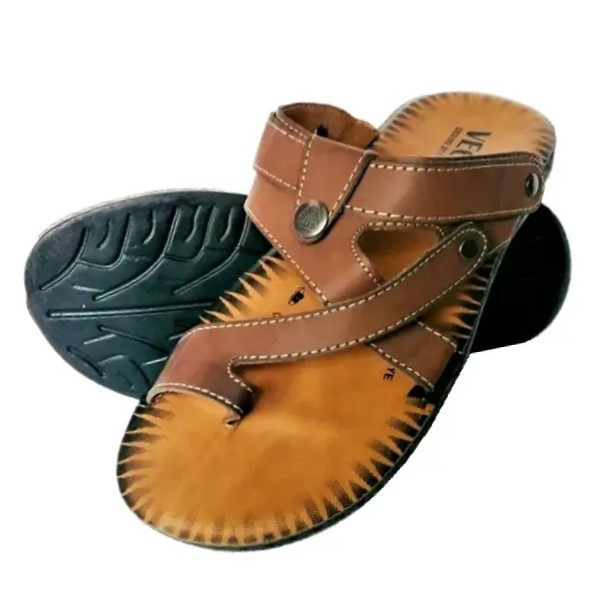 Чоловічі Шльопанці Тапочки Сланці В'єтнамки Коричневі (розміри: 41,42,44) Дніпро - фото 1