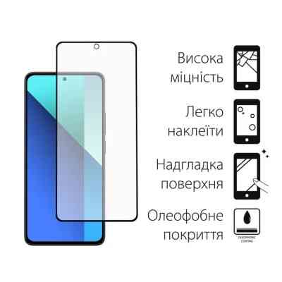 Чохол до мобільного телефона Dengos Kit for Xiaomi Redmi Note 13 4G case + glass (Black) (DG-KM-66) Вінниця