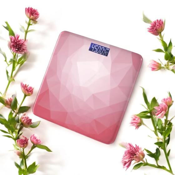 Весы напольные для измерения массы тела, со стеклянной пластиной AD-30, весы розовые Каменец-Подольский