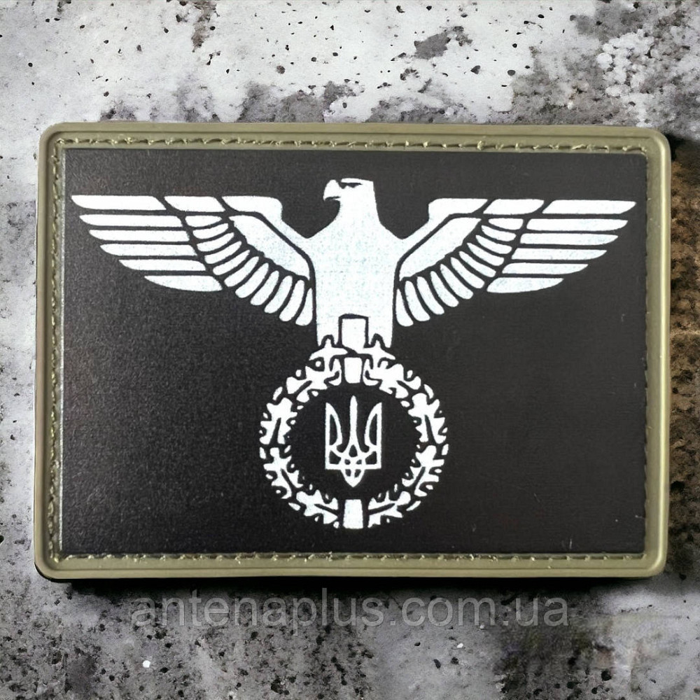 Орел Свободы черно-белый патч / шеврон Киев - изображение 1