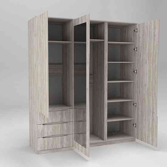 Шкаф Дельта 2, Самоа Димчастий, 1800х550х2100 Львов