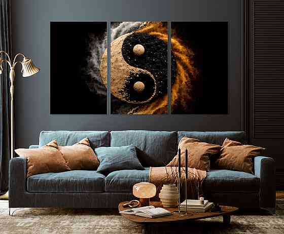 Модульная картина в гостиную / спальню  Інь-Янь   ART-101_3A 100х150 см Киев