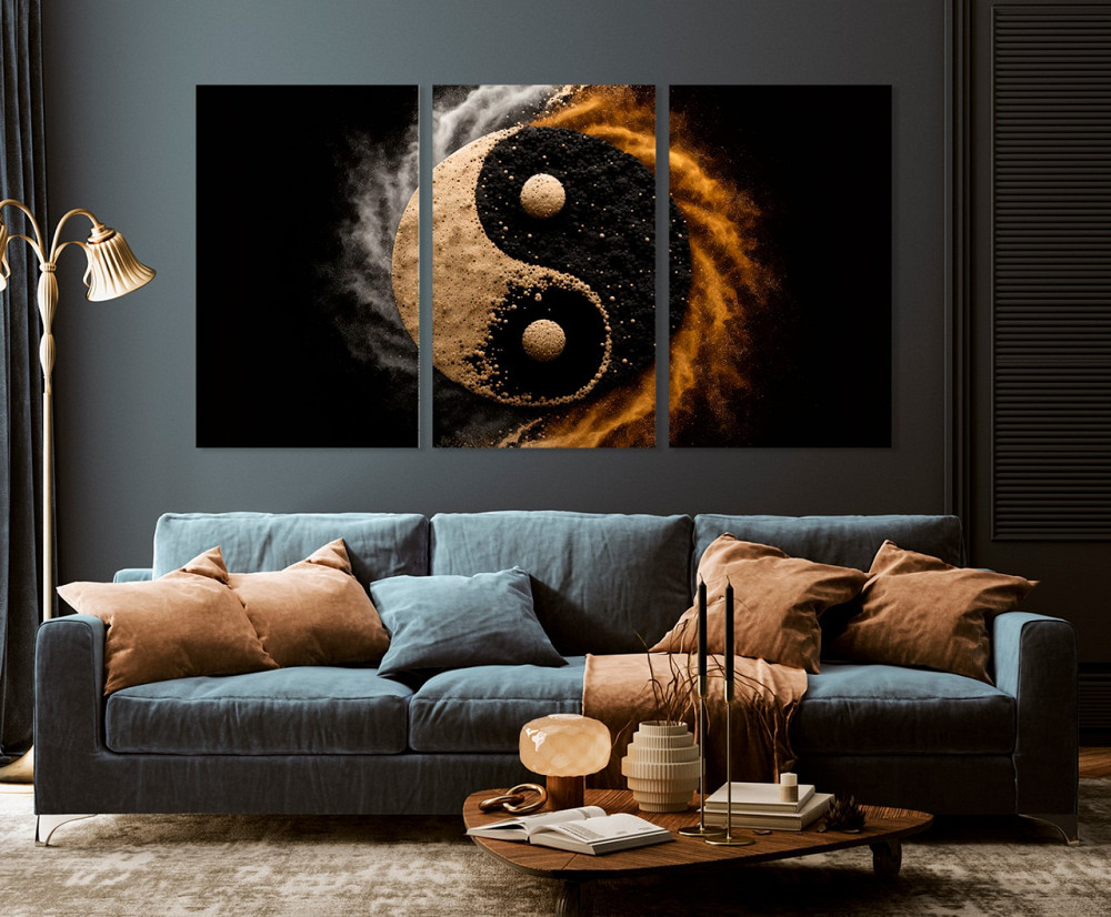 Модульная картина в гостиную / спальню  Інь-Янь   ART-101_3A 100х150 см Киев - изображение 3
