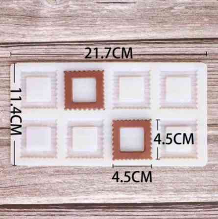 Форма для шоколада Квадратики 217 на 114 мм серый Киев