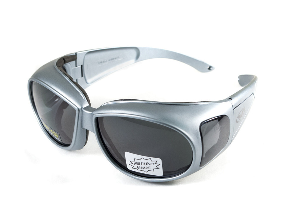 Окуляри захисні з ущільнювачем Global Vision Outfitter Metallic (gray) Anti-Fog, чорні в сірій оправі Запоріжжя - фото 1