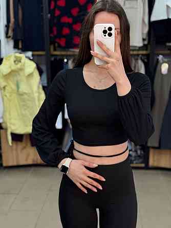 Женский базовый топ на завязках турецкий рубчик Одесса