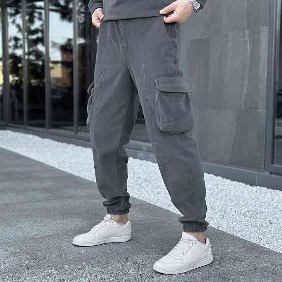 Темно-сірий спортивний костюм осінь зима Pobedov Winter. Теплий зимовий чоловічий спортивний костюм Київ