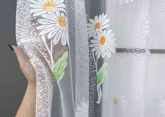 Тюль жакард VR-Textil № 1889т Арка на кухню колір білий 300х150 см (53-0089) Київ