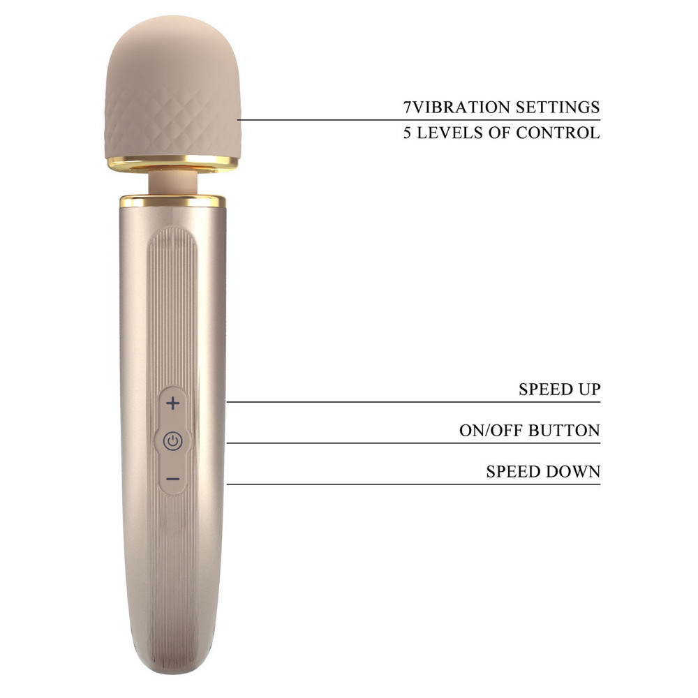 Вибромассажер микрофон PRETTY LOVE Interesting Massager Gold, 29 х 5.8 см Sex Aura Киев - изображение 10