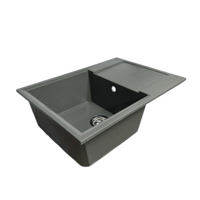 Мойка кухонная Adamant Horizon Medium сірий + змішувач та дозатор (4824296104504) Винница - изображение 2
