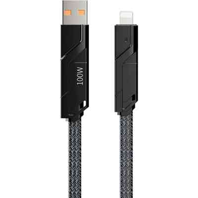 Дата кабель USB 2.0 AM/USB-C to Lightning + Type-C 1.5m PD-B96th Black Proda (PD-B96th-BK) Винница