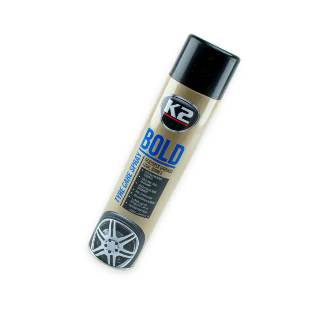 Очисник-відновник кольору гуми та пластику K2 Bold (600мл) аерозоль Мукачево - фото 1