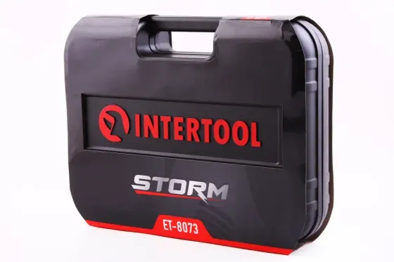 Набір голівок і насадок 73 ед. Intertool Storm 1/2, 1/4 Вінниця