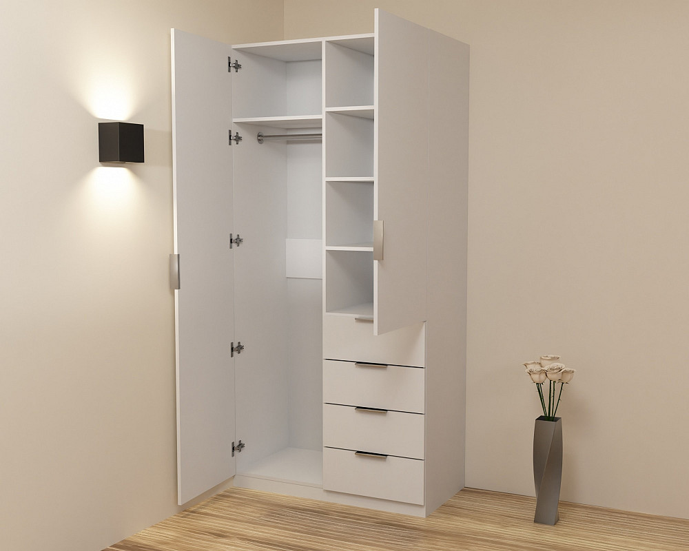 Шафа Крістал 1, Білий, 1000х520х2100 Львів - фото 3