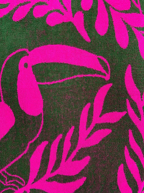 Дитячий махровий рушник Ideal Textile 70х140 см Тукани, рожевий (56860794) Чернівці - фото 2