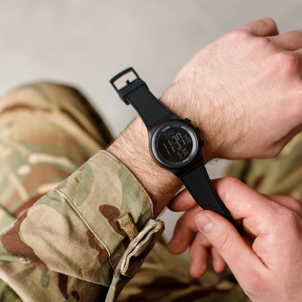 Часы мужские водостойкие тактические Skmei Aston Sport Черный Винница - изображение 3