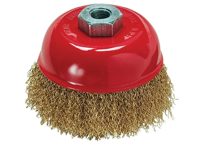 Щітка для КШМ, 100 мм, М14, "чашка", латуньований витий дріт MATRIX Полтава - фото 1