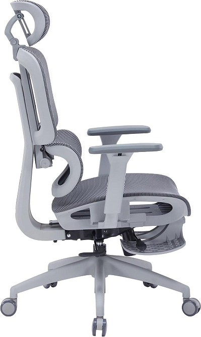 Крісло офісне Officepro Skyline Footrest Gray/Dark Gray (OC750-G-DG-DG) ( 27540 ) Харків - фото 4
