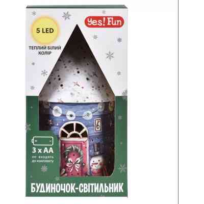 Прикраса декоративна YES! Fun Будиночок-світильник Картон LED 21см (801218) Вінниця