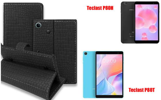 Книжка-трансформер для планшета Teclast P80H, P80T, колір Black Krokodil Black Київ