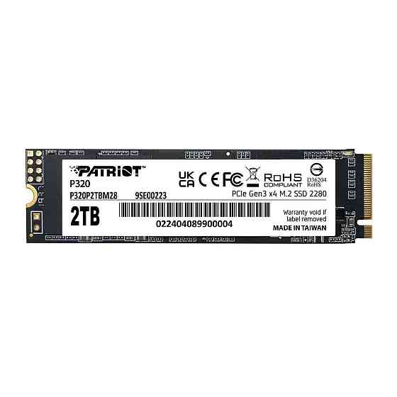 SSD диск накопитель M.2 Patriot P320 2TB NVMe 2280 Gen3.0 x4 3D TLC P320P2TBM28 Одесса