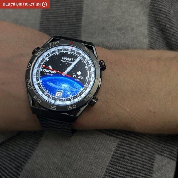 Мужские наручные умные часы Smart Ultramate с GPS (Black) Винница - изображение 5