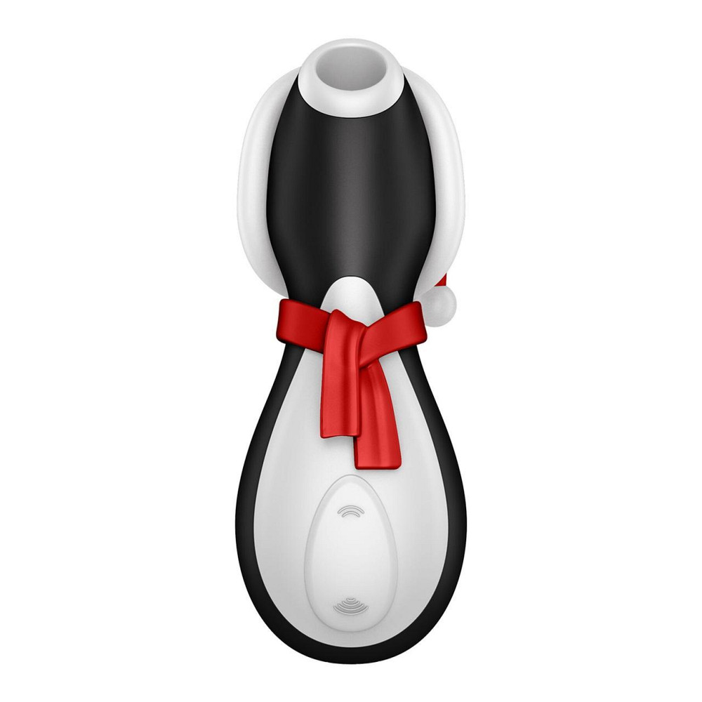 Вакуумний кліторальний стимулятор Satisfyer Penguin Holiday Edition, у шапочці та шарфі Sex Aura Київ - фото 2