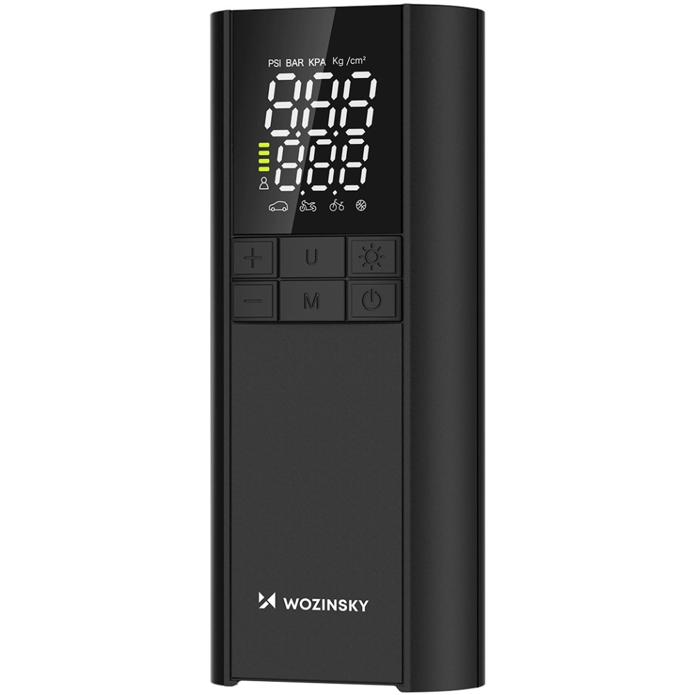 Автомобільний портативний компресор Wozinsky WPEP-8000 150 PSI, Power Bank 8000 мАг, Black Винница - изображение 3