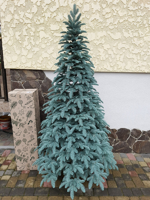 Елка искусственная новогодняя «Литая Канадская» голубая 1.5 / 1.8 / 2.1 / 2.3 / 2.5 м Киев - изображение 2