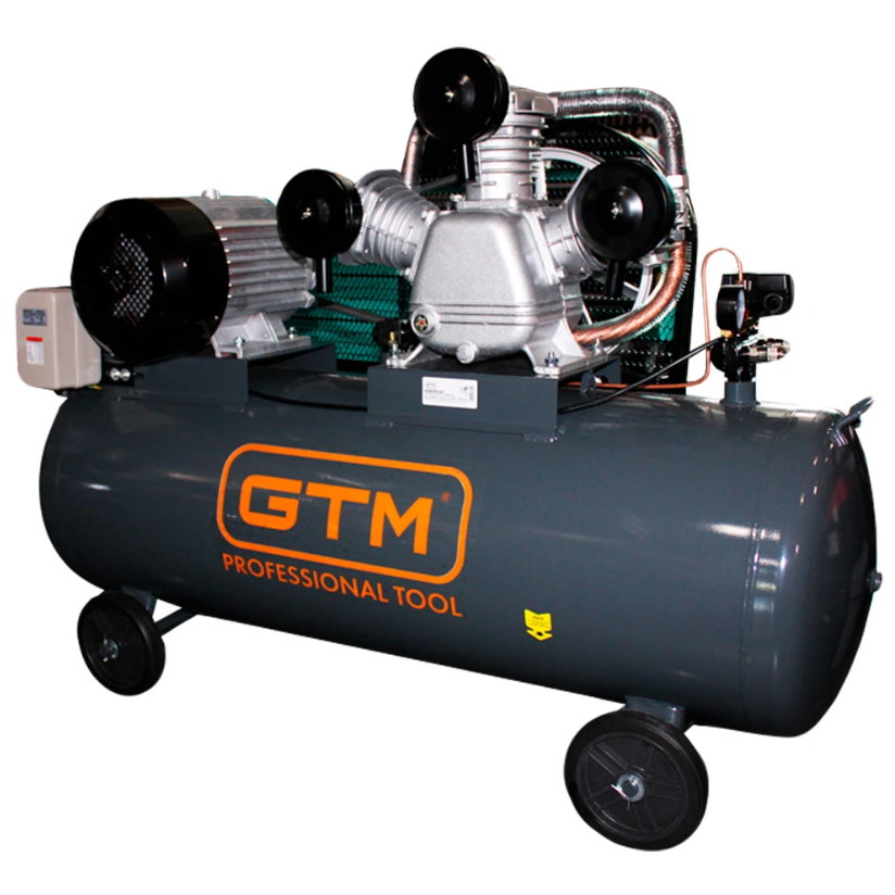 Поршневой воздушный компрессор 220 л GTM KC3090-220L ременный : 220л, 7.5 кВт, 900 л/мин Киев - изображение 1