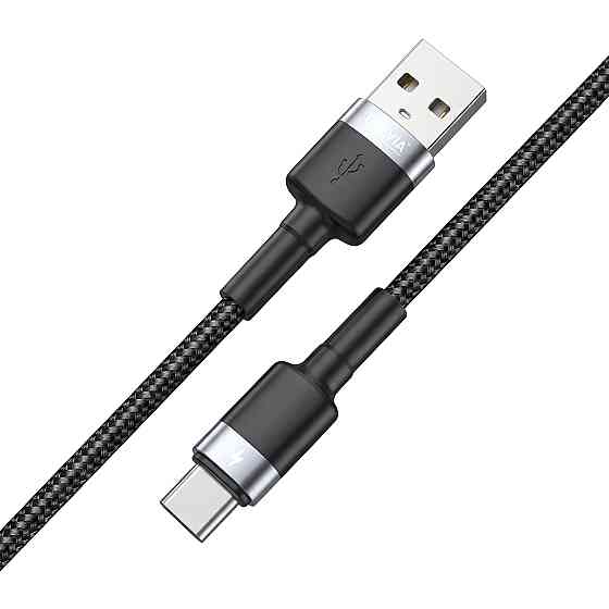 Кабель Brevia USB to Type-C 2,4А 1,2м, чорний box (53120BUCC1) Львів