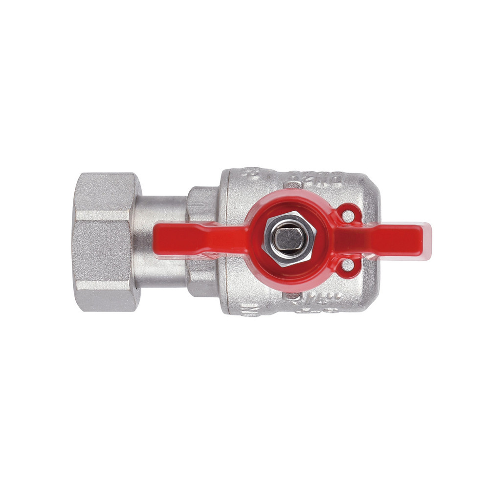 Кран кульовий із накидною гайкою Thermo Alliance Forte 3/4" ВЗ для води кутовий SF224W20 Київ - фото 7