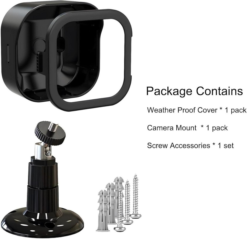 Кріплення для камери Blink Outdoor Mount 360° Чорний регульований захисний корпус настінний кронштейн для відеоспостереження Київ - фото 3