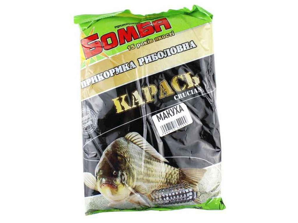 Прикормка для лову риби Макуха 900гр Карась ТМ Бомба Київ - фото 1